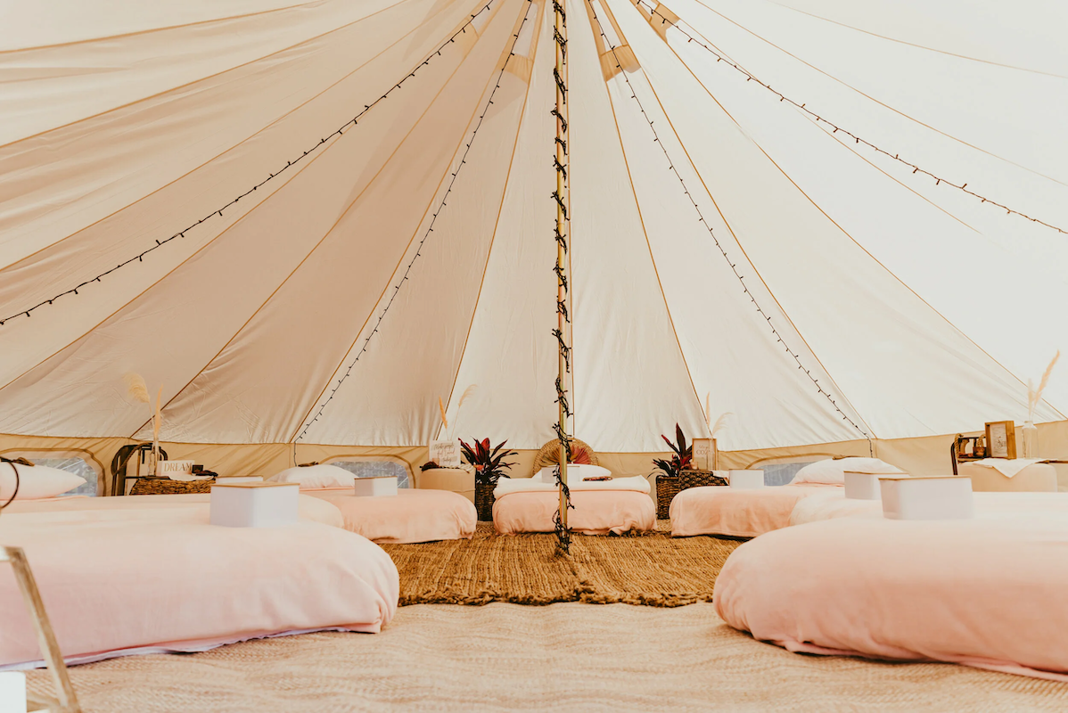 Backyard Glampout Parties in Florida – Premium Bell Tent & Kids Sleepover Setups hero image